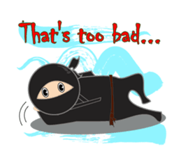 Black ninja sticker #3260483