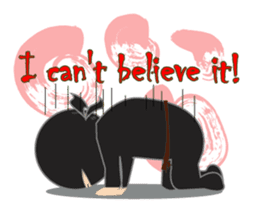 Black ninja sticker #3260485