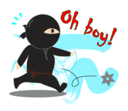 Black ninja sticker #3260487