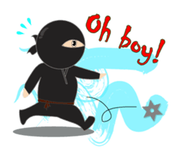 Black ninja sticker #3260487