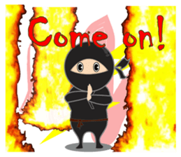 Black ninja sticker #3260489