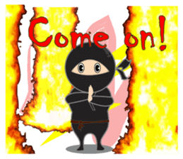 Black ninja sticker #3260489