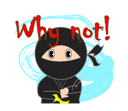 Black ninja sticker #3260491