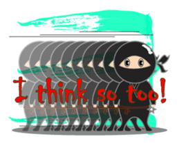 Black ninja sticker #3260492