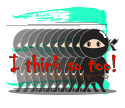 Black ninja sticker #3260492