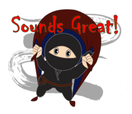 Black ninja sticker #3260494