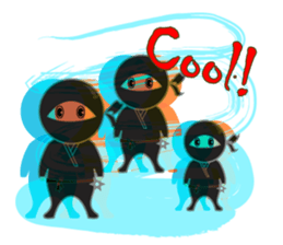 Black ninja sticker #3260495