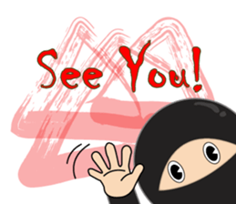 Black ninja sticker #3260497