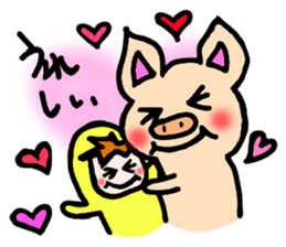 Komoributa and Achiebabu sticker #3260649