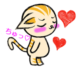 Feelings of tha cat. sticker #3261140