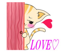 Feelings of tha cat. sticker #3261174