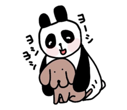 Cute panda Sticker 3 sticker #3261677