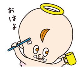 Daily life of Angel and a devil sticker #3262241