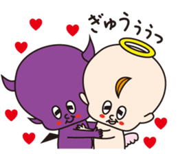 Daily life of Angel and a devil sticker #3262249