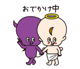 Daily life of Angel and a devil sticker #3262251