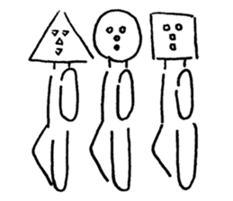 Shapes Friends sticker #3262656