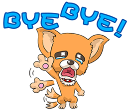 Chihuahua of dual personality sticker #3262717