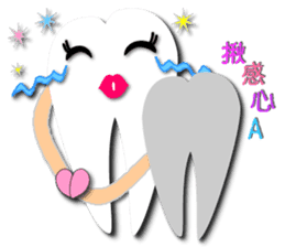 Teeth life diary sticker #3263584