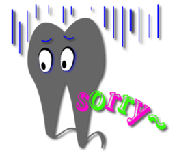 Teeth life diary sticker #3263588