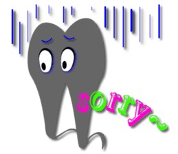 Teeth life diary sticker #3263588