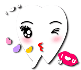 Teeth life diary sticker #3263596