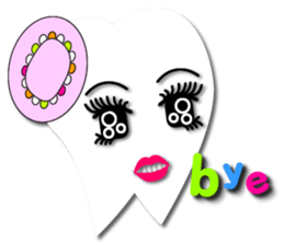 Teeth life diary sticker #3263597