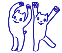 KAWAII BUTTON CAT (NONVERBAL) sticker #3265445