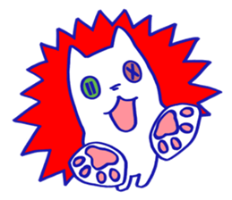 KAWAII BUTTON CAT (NONVERBAL) sticker #3265446