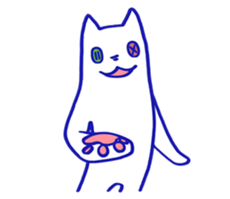 KAWAII BUTTON CAT (NONVERBAL) sticker #3265447