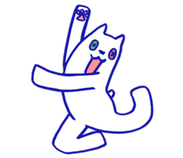 KAWAII BUTTON CAT (NONVERBAL) sticker #3265450