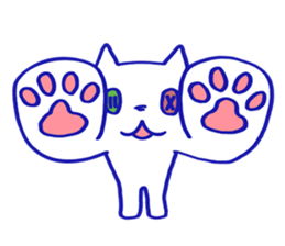 KAWAII BUTTON CAT (NONVERBAL) sticker #3265451