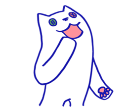 KAWAII BUTTON CAT (NONVERBAL) sticker #3265452