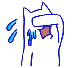 KAWAII BUTTON CAT (NONVERBAL) sticker #3265454