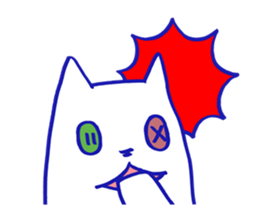 KAWAII BUTTON CAT (NONVERBAL) sticker #3265457