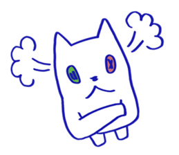 KAWAII BUTTON CAT (NONVERBAL) sticker #3265458