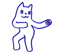 KAWAII BUTTON CAT (NONVERBAL) sticker #3265459
