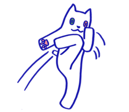 KAWAII BUTTON CAT (NONVERBAL) sticker #3265460