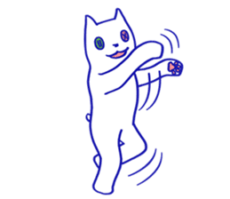 KAWAII BUTTON CAT (NONVERBAL) sticker #3265464