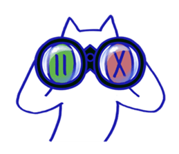 KAWAII BUTTON CAT (NONVERBAL) sticker #3265467