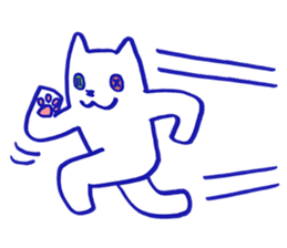 KAWAII BUTTON CAT (NONVERBAL) sticker #3265470