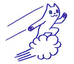 KAWAII BUTTON CAT (NONVERBAL) sticker #3265472