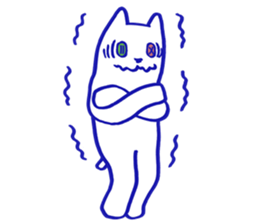 KAWAII BUTTON CAT (NONVERBAL) sticker #3265473
