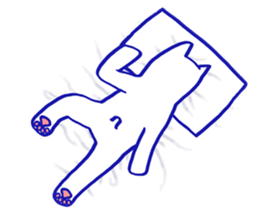 KAWAII BUTTON CAT (NONVERBAL) sticker #3265476