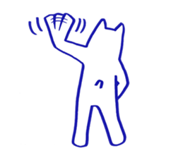 KAWAII BUTTON CAT (NONVERBAL) sticker #3265480