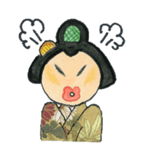 Graceful Japanese woman Yakko sister sticker #3265690