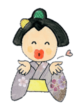 Graceful Japanese woman Yakko sister sticker #3265695