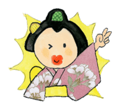 Graceful Japanese woman Yakko sister sticker #3265696