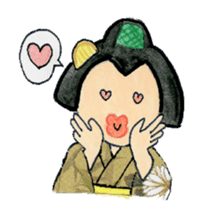 Graceful Japanese woman Yakko sister sticker #3265702