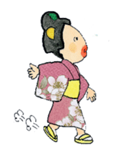 Graceful Japanese woman Yakko sister sticker #3265703