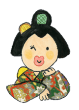 Graceful Japanese woman Yakko sister sticker #3265709